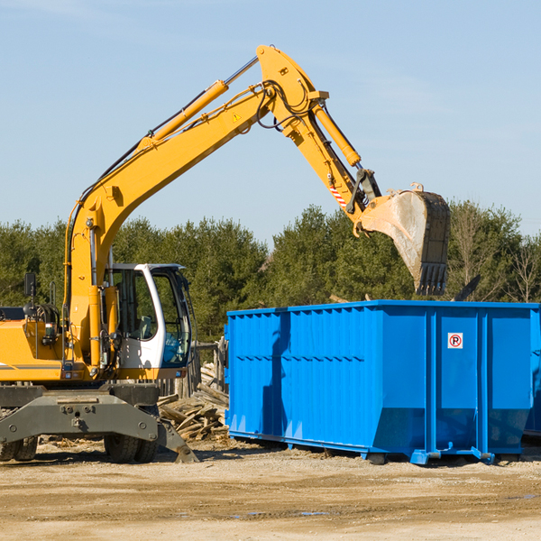 what size residential dumpster rentals are available in Hartshorn Missouri